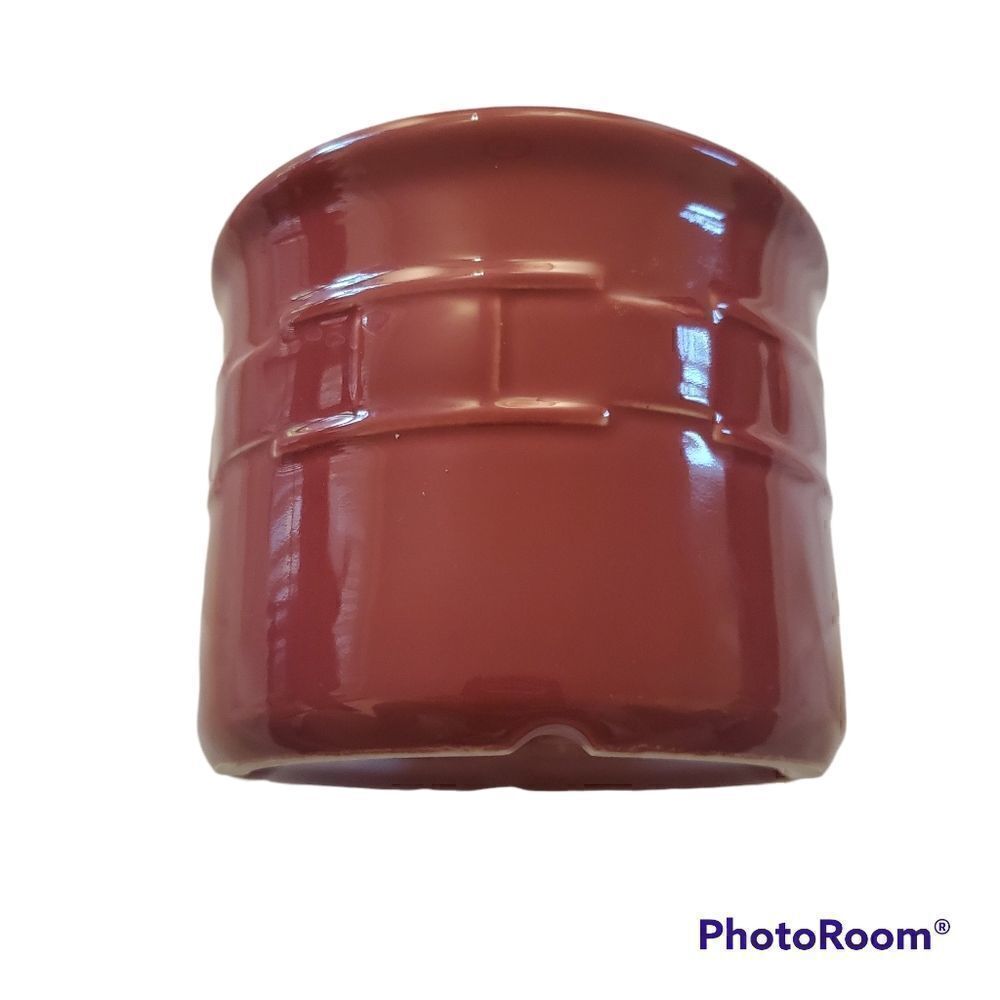 Longaberger Pottery Dark Red Crock